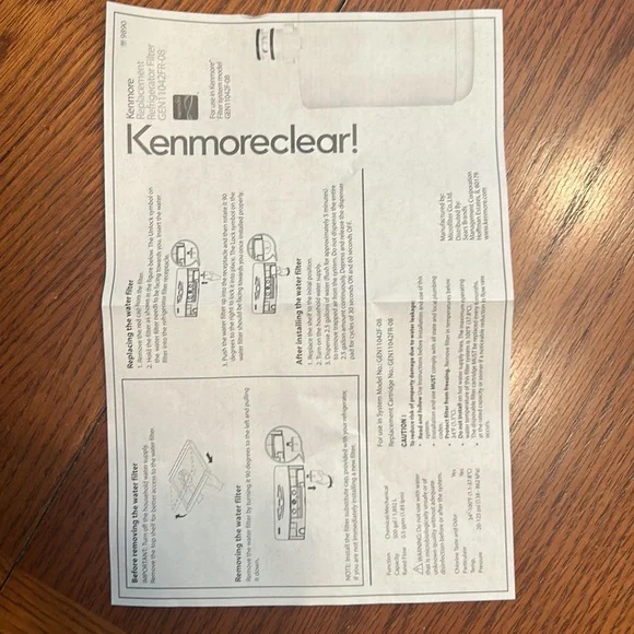 NWT⭐️KENMORE Lot of 2 PREMIUM Refrigerator FILTERS #46 9890 BRAND NEW in BOX!⭐️ - Picture 9 of 10